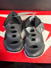 NIKE Sunray Protect 3 Sandals DH9465-001 Black / White Kids Toddlers Size 9C
