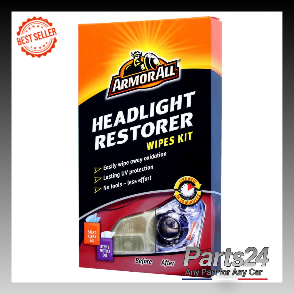 Armor All Car Headlight Headlamp Restorer Restoration & Sealant Wipes Kit