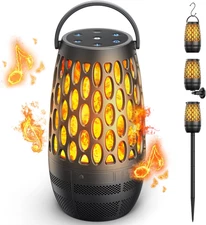 Outdoor Waterproof Bluetooth Speaker IPX6 – LED Flame Lights