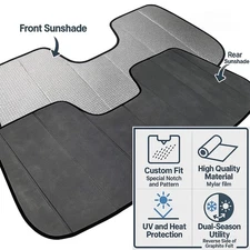 W205 C300 15-20 Custom Made Car Heat Shield Windshield Sun Visor SunShade