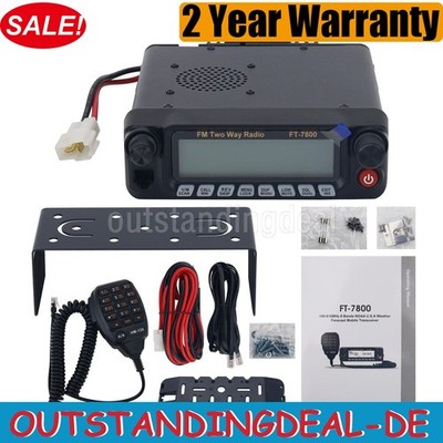 HamGeek FT-7800 VHF UHF TX Car Mobile Radio Multi-band RX Car Walkie Talkie ot34