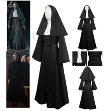 La Monja II (2023) Valak La Monja Disfraz Trajes Halloween Carnaval Traje
