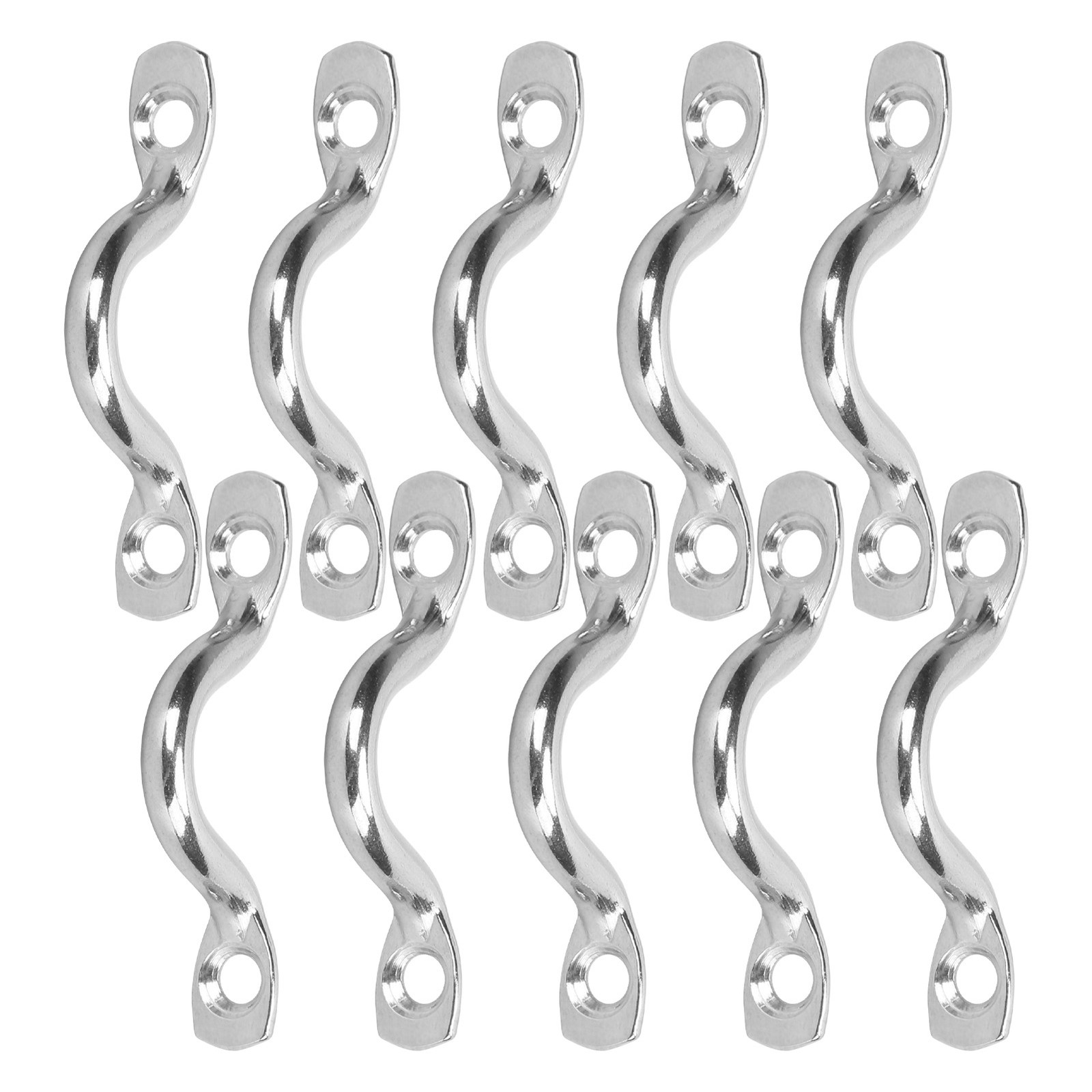 (5mm/0.2in)10pcs Stainless Steel Kayak Canoe Rigging Boat Pull Handle|.