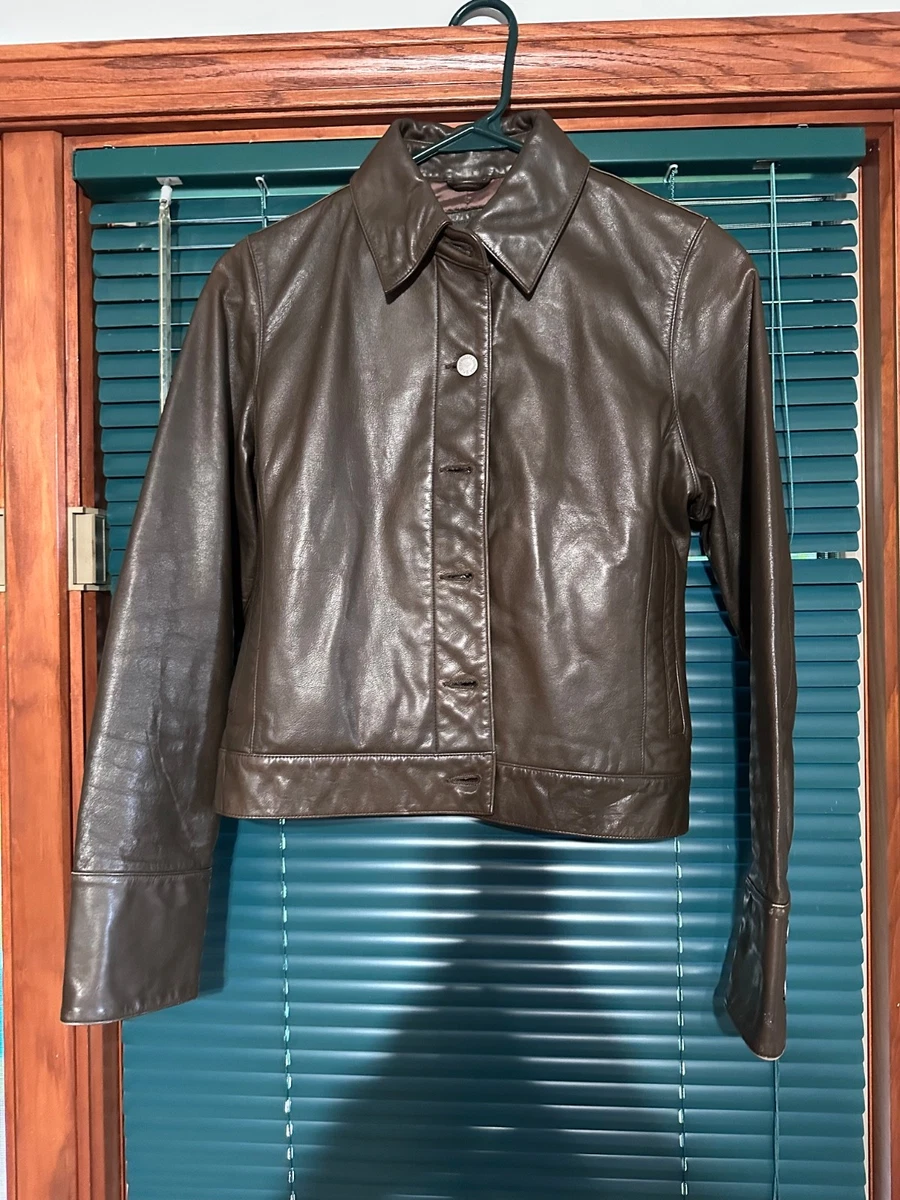 Banana Republic Leather Outer Shell Brown Coats, Jackets & Vests
