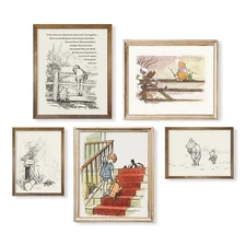 Winnie The Pooh Nursery Decor - Gifts for Winnie Fans Lover - Vintage Hundred...