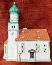 G.Wurm Lichthaus Kirche Wasserburg Am Bodensee Porzellan Handbemalt, Tadellos