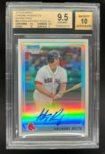 2010 BOWMAN CHROME ANTHONY RIZZO 1ST BOWMAN AUTO REFRACTOR 109/500 BGS 9.5/10 GM