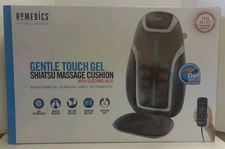 Homedics Gentle Touch Gel Shiatsu Massage Cushion w/Sooting Heat MCS-757HJ -MIB!