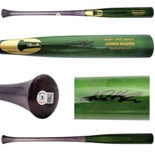 SALE! Jarred Kelenic Auto Green Chandler Game Model Bat Atlanta Braves Beckett