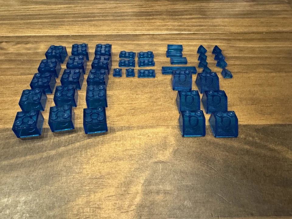 LEGO PIECES TILES PRINTED STICKER DECORATED PARTS PIECES ASSORTED SIZE COLOR - Image 4 of 4