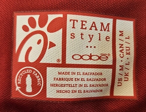 Chick-Fil-A Employee Poloshirt Herren Medium Rot Uniform Workwear Oobe - Bild 8 von 9
