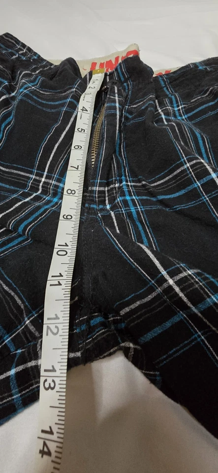 Pantalones Cortos de Carga UnionBay De Colección Para Hombre 38 Negros Con Rayas Azules Y2K Calce Relajado Foto 3 de 4