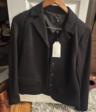 Universal Standard Black Button Front Blazer ...