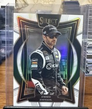 2025 Panini Select - Grandstand Jimmie Johnson #55 White Prizm /99