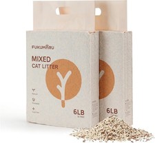 FUKUMARU Tofu Cat Litter, 5.4Kg Clumping Litter, Dust Free Unscented Tofu Litte 4.53 per kilo