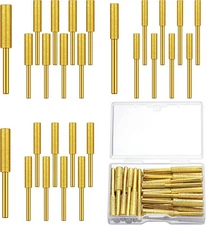 Chumia 30 Pcs Diamond Chainsaw Sharpener Stone Bit High Hardness Gold 