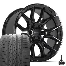 Df18a Black 20x9 Wheels Goodyear Tires Tpms Set Fits Chevy Gmc Cadillac Df18a Black 20x9 Wheels Goodyear Tires Tpms Set Fits Chevy Gmc Cadillac