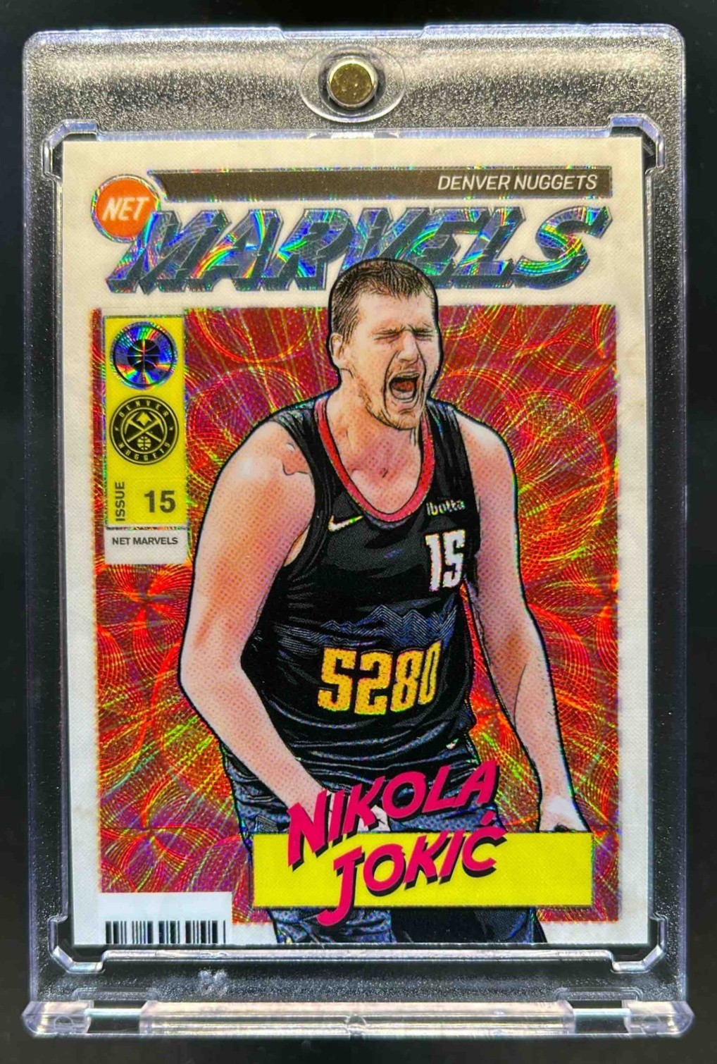 2023-24 Hoops Premium Stock Nikola Jokic Retro Net Marvels #11 Nuggets