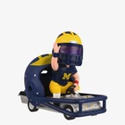 Michigan Wolverines Helmet Cart Bobblehead NCAA College