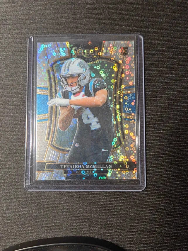 2025 Select Tetairoa McMillan Premier Level RC Silver Disco Prizm #144 Panthers