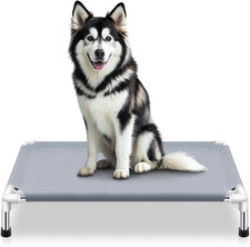Outdoor Elevated Dog Bed,Dog Cot Beds-Large Dogs,Portable Cooling Raised Dog Bed