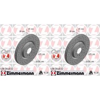 2X Zimmermann Sport Bremsscheiben 330Mm Gelocht Vorne Passend FüR Opel Corsa