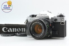  Exc 5 Canon AE-1 AE-1 Program Black SLR Camera  FD 50mm f/1.8 Lens From JAPAN