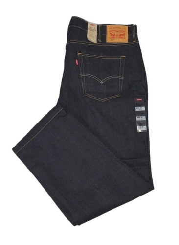 NWT Levi's 541 Athletic Taper Stretch Indigo Blue Dark Wash Denim Jeans 44x30 - Picture 4 of 13