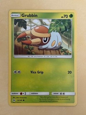 Grubbin~Cute Pokemon Card~ Botanical Garden Gallery ~Nature