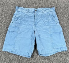 Tommy Bahama Boracay Shorts Mens 35 Port Side Blue Stretch Fabric Casual Chinooo