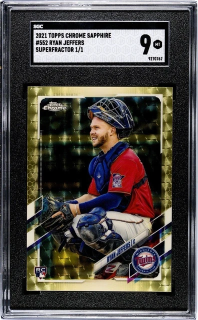 2021 Topps Chrome Sapphire #552 Ryan Jeffers Superfractor 1/1