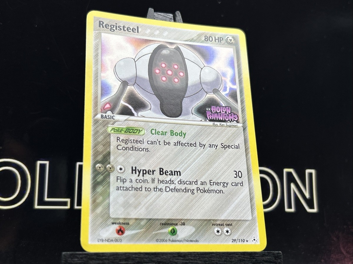2006 Pokemon Card Registeel 29/110 EX Holon Phantoms Stamped