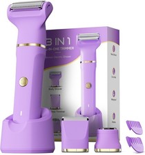 Bikini Trimmer for Women Tiovara Painless Electric Razors Shaver IPX7 Waterproof