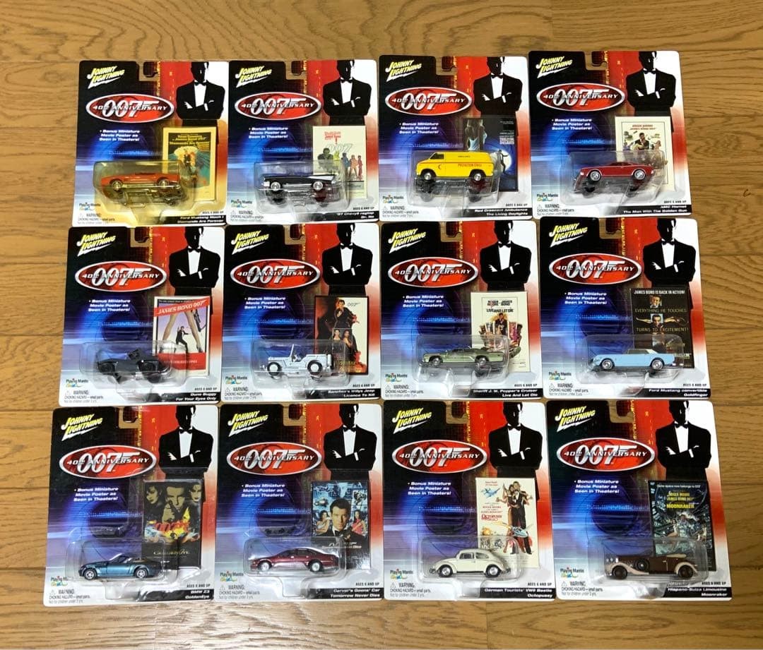 Johnny Lightning 007 James Bond 40th Anniversary Diecast Cars (12