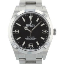 Rolex Explorer 214270 39 mm Black Dial Stainless Steel Oyster 2017 Box & Papers