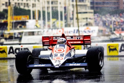 Francois Hesnault Ligier JS23 Renault Monaco GP at Circuit de Mona- Old Photo 1
