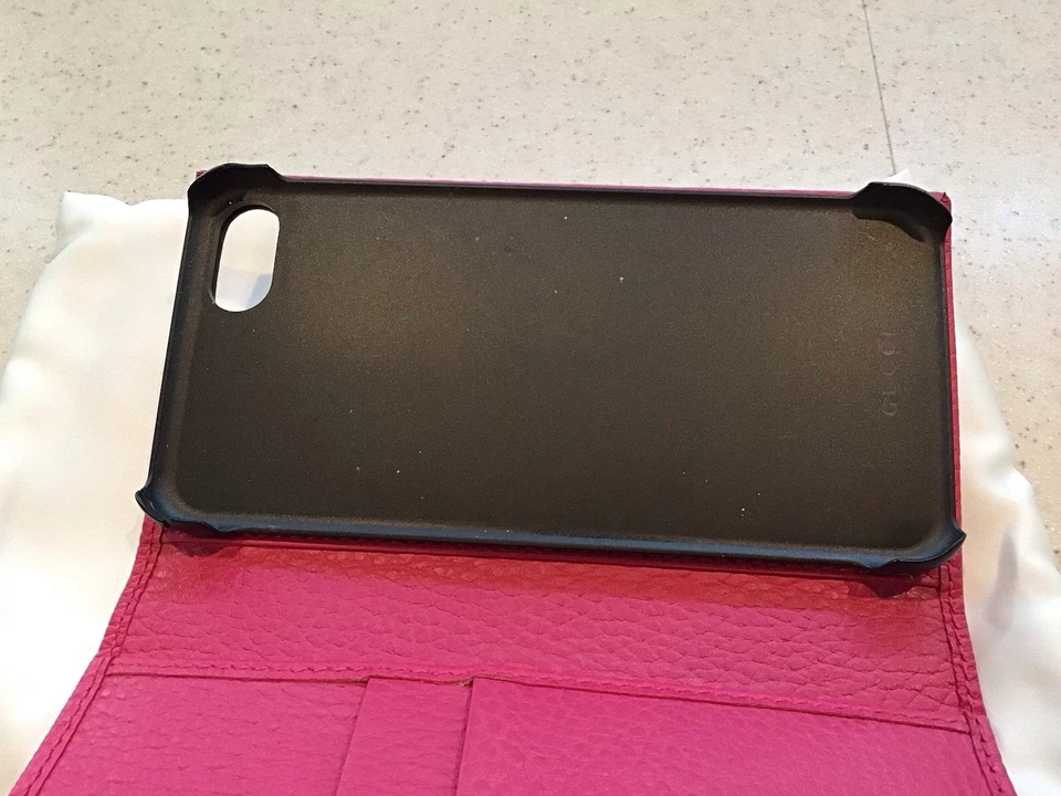 $400 AUTHENTIC GUCCI LIMITED EDITION PINK LEATHER IPHONE 7/8 CASE WALLET - Image 4 of 4