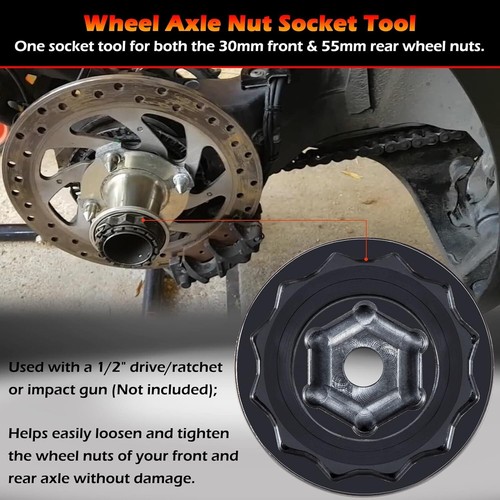 Vorderrad Hinterrad Achsmutter Steckschlüssel für Ducati Motorrad 1098 1198 1199 - Bild 5 von 8