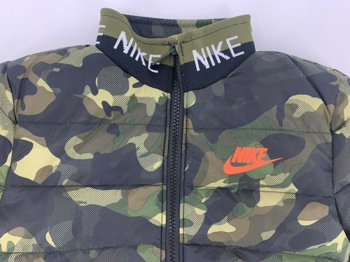 Nike Jackets \u0026 Coats | Nwt Nike Camo Midweight Coat Jacket Sz 7 | Color: Green/Orange | Size: 7b | Ldichiara's Closet