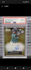 2022 Bowman Sterling JONATAN CLASE Gold Refractor Auto PSA 10 Gem Mint #'d /50