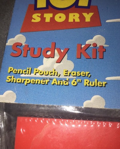 Disney Toy Story WoodyStudy Kit - Borrador Rojo, Bolsa para Lápices, Sacapuntas, Raro - Imagen 6 de 9