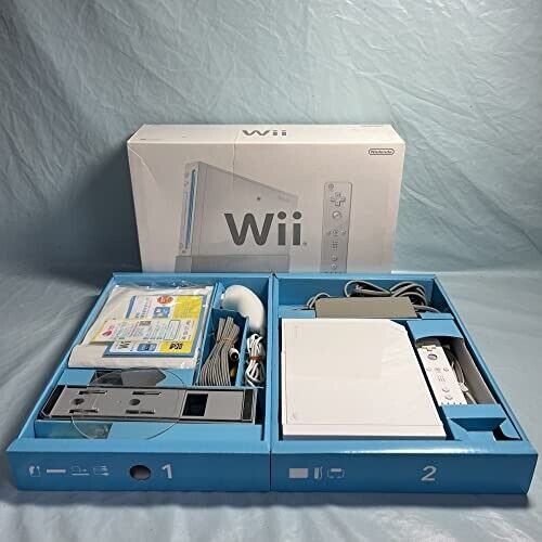 Nintendo Wii RVL-S-WD Shiro Game Console Full Box Japanese Edition Free Shipping - Picture 1 of 5