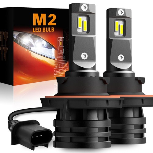 AUXITO 9005 9006 H11 H7 H4 H13 H8 9012 LED Headlight High Low Beam Noiseless M2 - Picture 20 of 22