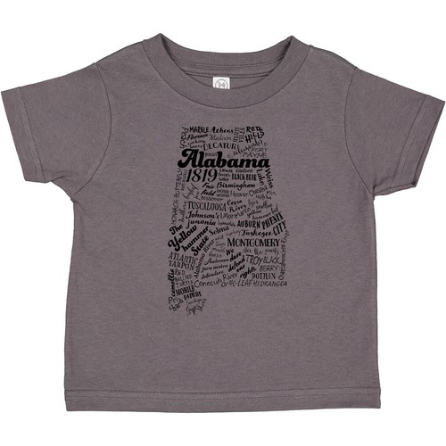 Inktastic Alabama State Word Salad Toddler T-Shirt Home Yellow Hammer Montgomery