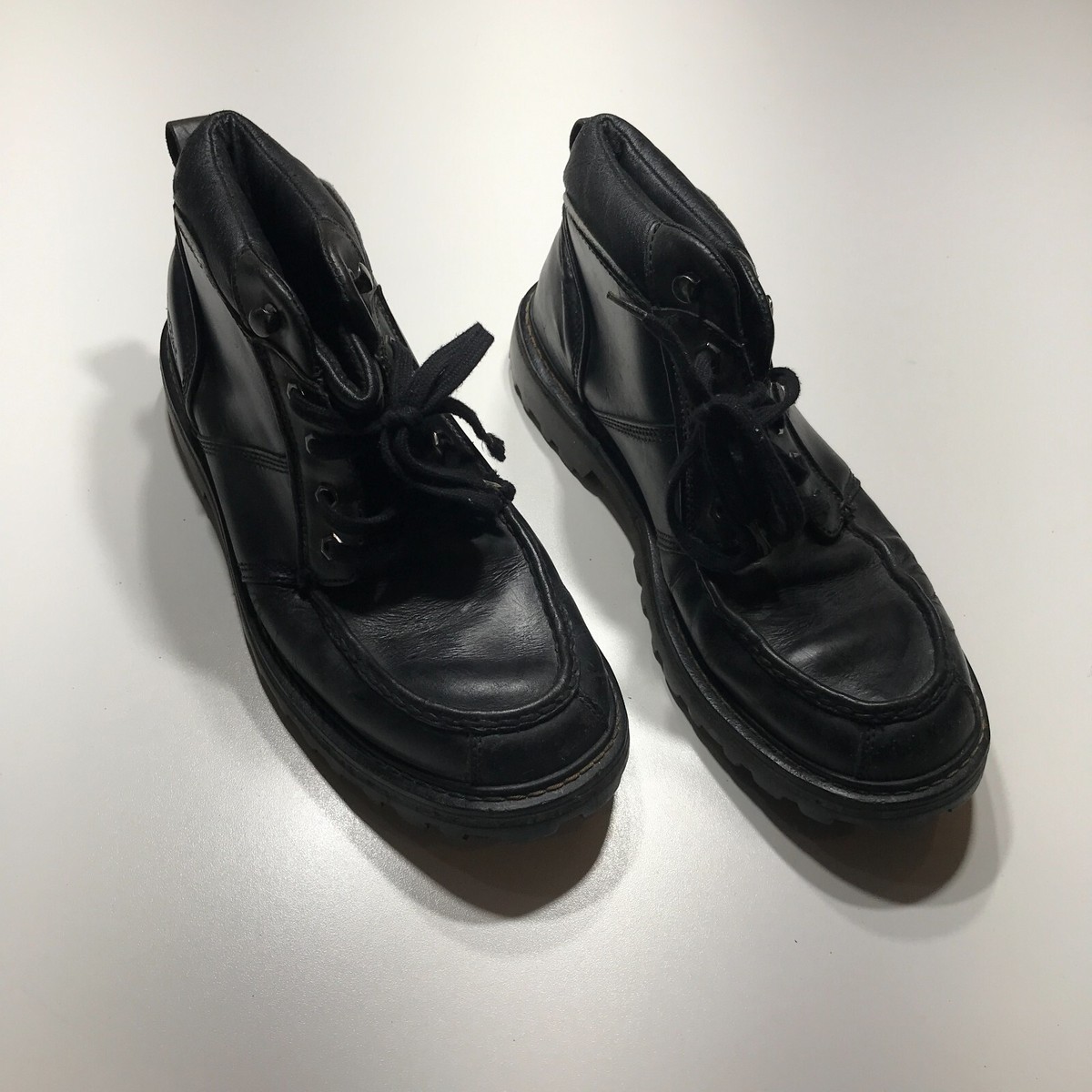 Timberland Work Boots Mens Size 11.5 Black Leather Work  display picture 3