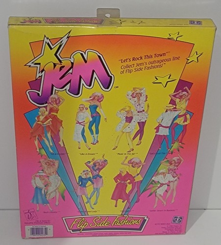 Jem les Hologrammes Flip Side Fashions Let's Rock this Town Hasbro Vintage A-58 - Imagen 2 de 2