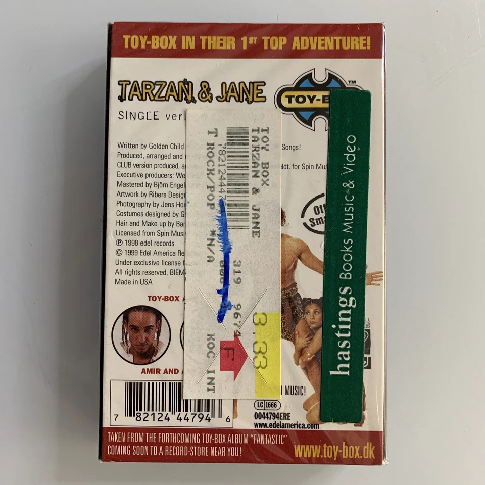 Toy Box Tarzan & Jane (Cassette) Single New Sealed - Image 2 of 2