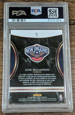 その他 Panini Select Zion Williamson RC PSA 10 2019-20 Panini Select Zion Williamson Concourse Rookie PSA