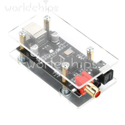 SPDIF to Fiber Signal Conversion Audio Decoder Board Phones Computers Connected