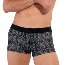 HOM Himeros Trunk mens underwear boxer brief male short silky paisley Temptation